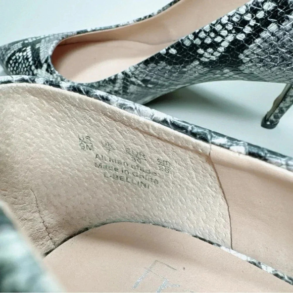 FRANCO SARTO Bellini  Pumps Snake Print Heel Pointed Toe Shoes - Picture 13 of 14